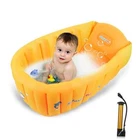 Inflatable Baby Bathtub,newborn Seat For Animal Print Orange. Price: $42.17.
