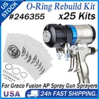 25 Complete O-ring Rebuild Kits 246355 For Graco Fusion Air Purge Ap Spray New. Price: $30.99.