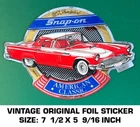 Snap-on 1957 Thunderbird American Classic Vintage Original Foil Decal Sticker Used. Price: $10.90.
