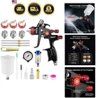 Hvlp Air Spray Gun Kit Automotive Paint Nozzle Set 600ML Aluminum New. Price: $58.38.
