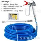 Airless Paint Spray Hose 50FT 1/4" Swivel Joint 3600PSI W/517 Tip,extension Rod New. Price: $45.89.
