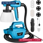 Tilswall Paint Sprayer, 800W Hvlp 1200ML/MIN Electric Gun With 2.5M New. Price: $104.98.