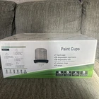 Disposable Paint Cups For Spray 50 With Lids, 1 Retainer Rings, New. Price: $55.99.