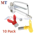 10 Pcs Airless Paint Gun For Sprayers 3600PSI W/517 Tip & Guard New. Price: $197.40.