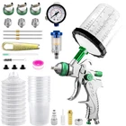 Hvlp Air Spray Gun W/ 1.4/1.7/2.0MM Nozzles 650CC Mix Cup For Auto Paint, Primer New. Price: $61.41.