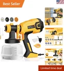 Hychika Paint Sprayer, 700W Hvlp Electric 1200ML Tank 4 Nozzles New. Price: $121.97.
