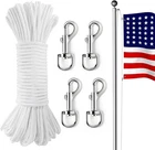 100FT Rope Kit Zinc Alloy Swivel Snap Hook Line Outdoor Swin New. Price: $24.79.