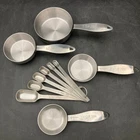 Ten Piece Master Class Stainless Steel Kitchen Measuring Cups And Spoons Set Used. Price: $24.99.