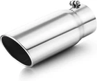 4" Inlet 5" Outlet 12" Stainless Steel Exhaust Muffler Tip Polished Bolt-on Tail New. Price: $45.60.