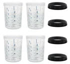 4PK Mps 27 Ounce (800ML) Hard Cups & Retainer Rings For Disposable Spray Gun New. Price: $25.50.