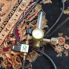 Titan Flowmeter/regulator W/ Pressure Gauge, Tube, Solenoid Valve Used. Price: $40.00.