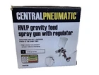 New Central Pneumatic Hvlp Gravity Feed Spray Gun W/ Regulator In Box #62381. Price: $25.59.
