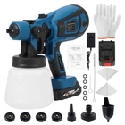 Handheld Electric Paint Sprayer Gun 200W Hvlp 4 Nozzles Adjustable Flow Control New. Price: $54.39.