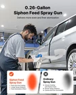 Vevor Siphon Feed Paint Spray Gun 1.8MM Nozzle, 1000ML Cup High Atomization New. Price: $33.99.