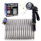 Yereen 304 Stainless Steel Garden Hose, Metal 75FT, Blue New. Price: $82.48.