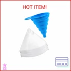 Zpana 100PCS Car Paint Strainers Paper With 1PC Silicone Funnel Filter, Dis. Price: $11.40.