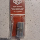 New, Titan Part # 0550066 Airless Hose Fitting, 3/8" X Npt For Paint. Price: $11.99.