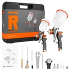 Refine Hvlp Air Gravity Sets, 2-SPRAY Paint Gun, 1.0MM 100ML & 1.4/... New. Price: $121.79.