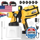 Pemmkore Paint Sprayer 700W High Power Cordless Electric Gun 1400ML New. Price: $94.62.