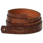 New Water Buffalo Belt Blank, 8/9 Oz. Edge Paint, Antique Brown 1/2" Wide. Price: $17.99.