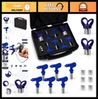 6-PIECE Airless Paint Spray Tip Set With Nozzle Seats & Storage Box Reversible New. Price: $53.99.