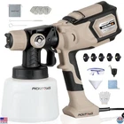 1000W Hvlp Electric Paint Sprayer - 6 Nozzles, Adjustable Flow, 47OZ Container New. Price: $112.33.