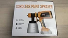 Cordless 20V Max Hvlp Paint Sprayer, Yellow Battery Powered Gun New. Price: $52.50.