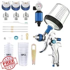 Throohills Hvlp Spray Gun 1.4/1.7/2.0MM Nozzle Gravity Feed Pneumatic Blue New. Price: $53.59.