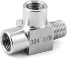 1/8 Npt Stainless Steel Pipe Fitting Tee, X Female, Pc New. Price: $16.79.