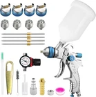 Hvlp Spray Gun Kit With 1.4/1.7/2.0/2.5MM Nozzles, Professional Car Paint New. Price: $28.99.