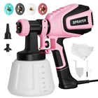 Vonforn Paint Sprayer, 700W Hvlp Gun With Cleaning & Blowing Pink New. Price: $99.99.