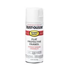 Rust-oleum 7790830 Spray Paint, White, Flat, Solvent, 12 Oz New. Price: $10.25.