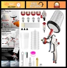 Lvlp Air Spray Gun With 10 Disposable Cups, 1.3-2.0MM Nozzles, Perfect For Autom New. Price: $111.99.