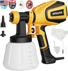 Paint Sprayer, 700W Hvlp Gun With Cleaning & Blowing Joints, 4 Nozzles And New. Price: $74.88.
