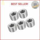 Uxcell 5PCS Male Thread Socket Pipe Plugs, Npt 1/2" Stainless Steel Internal Hex New. Price: $18.72.