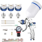 Endozer Professional Hvlp Spray Gun Set Gravity Feed Air 1.3/1.5/1.8 Blue New. Price: $46.53.