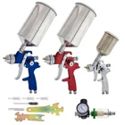 9 Set 3 Hvlp Spray Gun Kit Auto Paint Primer Topcoat Detail Regulator Filter New. Price: $149.99.