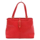 Nobrand Ostrich Leather Handbag Red Ab Condition Crossbody Pre-owned. Price: $66.95.