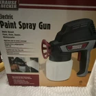 Krause & Becker Electric Spray Gun Adjustable Pressure 24OZ Cup Paint Stain Open. Price: $30.00.