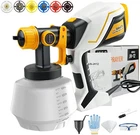 Paint Sprayer 1000W Hvlp Electric Gun With 6 Copper Nozzles And 3 New. Price: $79.98.