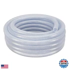 Dia 25 Ft Hydromaxx Clear Flexible Pvc Suction And Discharge Hose White New. Price: $151.98.