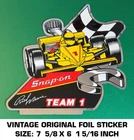 Snap-on Tools Rick Mears Team 1 Vintage Original Foil Decal Sticker Racing Used. Price: $11.37.