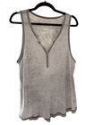 American Eagle Cotton Blend Gray Distressed Acid Wash Tank Size Pre-owned. Price: $10.00.