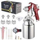 Siphon Feed Spray Gun Set For Piant With 1.4/1.7/2.0MM Nozzle, 1000CC Cup And... New. Price: $50.73.