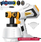 Hychika Paint Sprayer, 700W Hvlp Electric 1200ML Tank 4 Nozzles New. Price: $58.99.