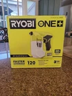 Brand New Ryobi 18V Battery Operated Compact Handheld Sprayer PSP01B. Price: $37.95.
