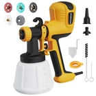 Paint Sprayer, Hvlp Gun With Cleaning & Blowing Joint, 4 Copper Nozzles... New. Price: $35.93.