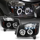 Black Headlamps For 2004-2015 Titan Led Halo Projector Headlights Set Left+right New. Price: $149.99.