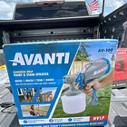 Avanti AV-100 Hvlp Handheld Paint/stain/varnish Sprayer Qt Adjustable Open. Price: $35.00.