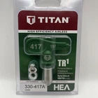 Titan TR1 330-417A Reversible Spray Tip Sray Latex 1000 Psi Made In Usa New. Price: $27.97.